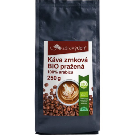 Káva zrnková BIO pražená 250g