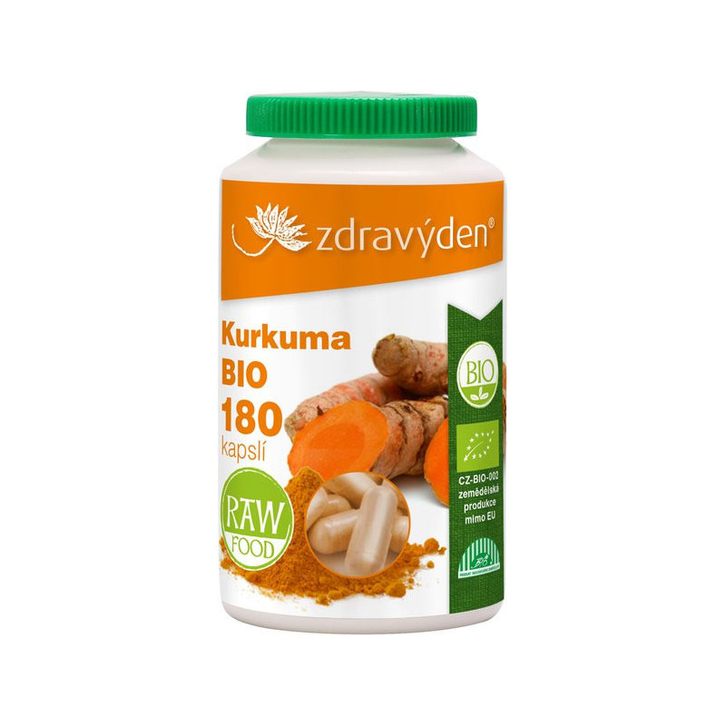 Kurkuma BIO 180 kapslí