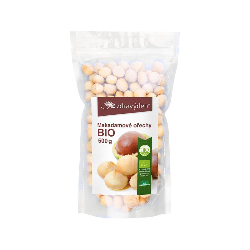 Makadamové ořechy BIO loupané 500g