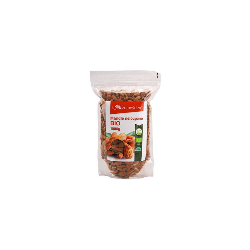 Mandle neloupané BIO 1000g