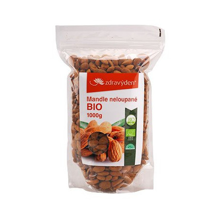 Mandle neloupané BIO 1000g