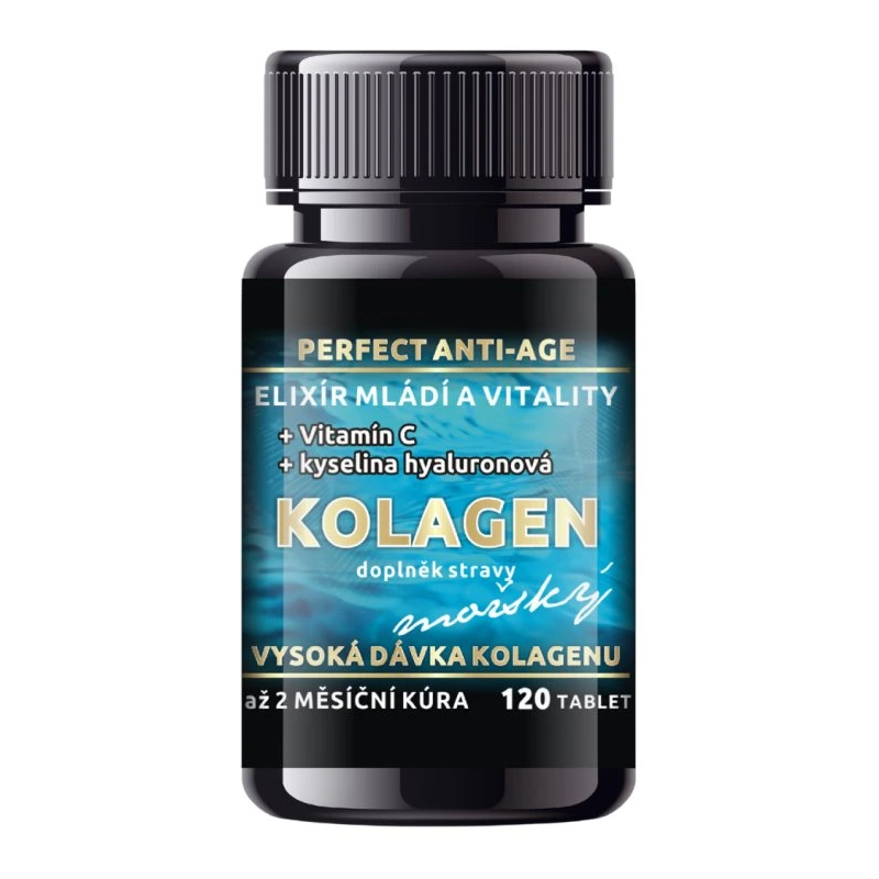 Kolagen MOŘSKÝ Anti-Age + vit. C a kys. hyaluronová - 120 tablet