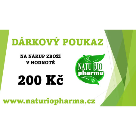 Kopie Dárkový poukaz na zboží v hodnotě 200 Kč