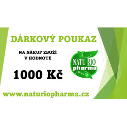 Dárkový poukaz na zboží v hodnotě 1000 Kč