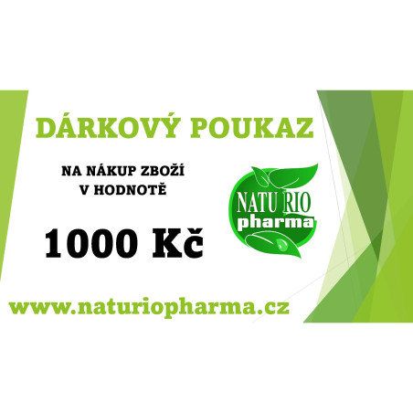 Dárkový poukaz na zboží v hodnotě 1000 Kč