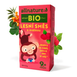 Allnature BIO Dětský čaj Lesní směs s malinou 20x1,5g