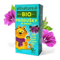 Allnature BIO Dětský čaj Průdušky se slézem 20x1,5g