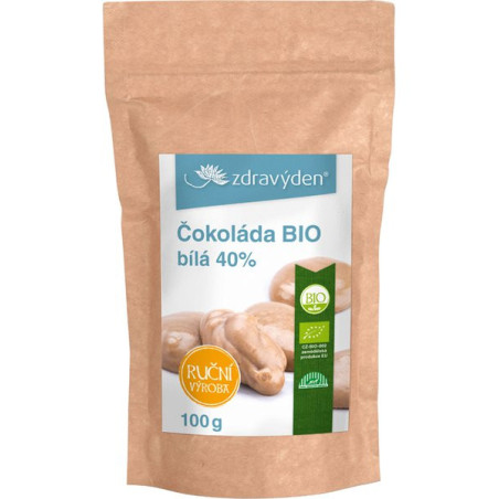 Čokoláda bílá BIO 40% 100g