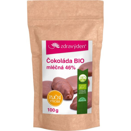 Čokoláda mléčná BIO 46% 100g